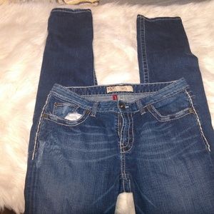 Kate skinny stretch buckle jeans